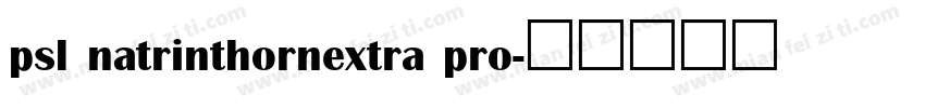 psl natrinthornextra pro字体转换